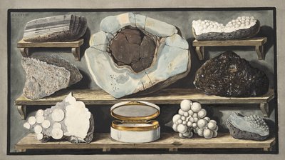 Specimens of curious stones found by the Author on Mount Vesuvius, Plate XXXXVIII, from 
